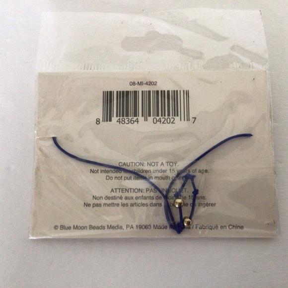 BLUE MOON BEADS MORSE CODE BRACELET STRONG NWT - Picture 3 of 3
